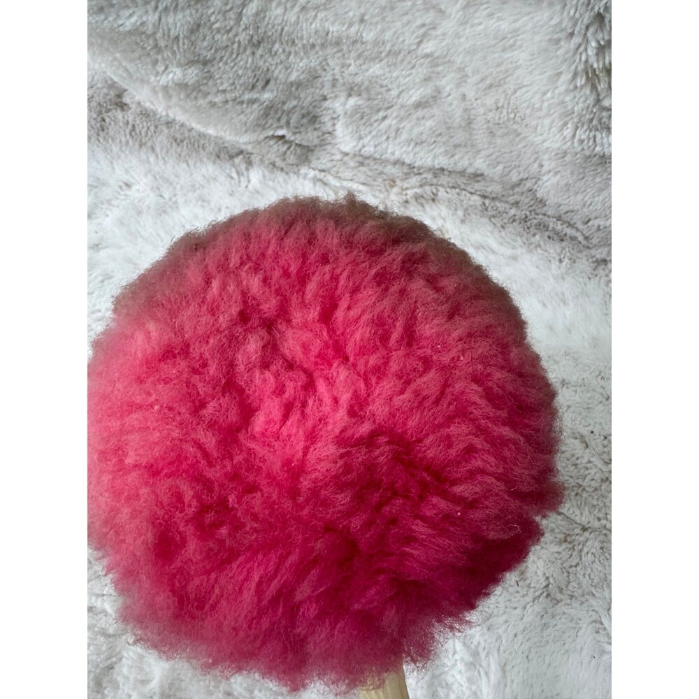 VTG 70s Avon Fluff Puff Refillable Long Handle Pink Body Powder Wand Dispenser - Picture 6 of 6